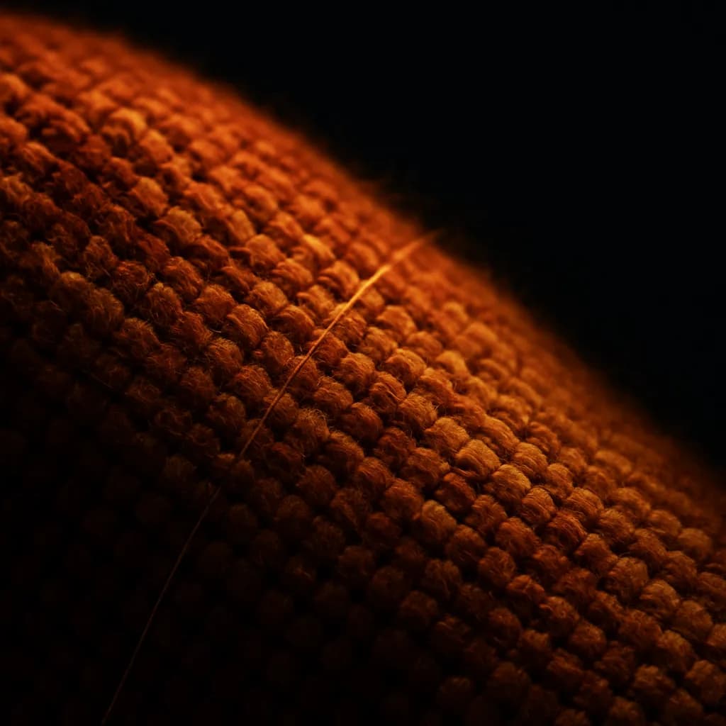 Texture robuste et intemporelle du pagne tissé final