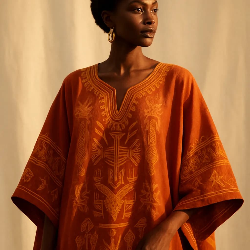 Caftan Safran Brodé